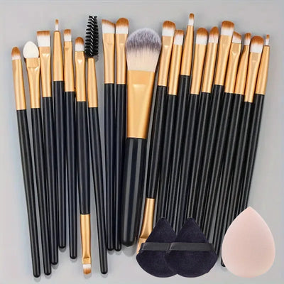 20Pcs Soft Makeup Brushes Set for Cosmetics Highlighter Foundation Blush Brush Eyeshadow Powder Beauty Blending Makeup Tools