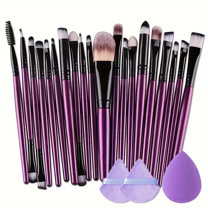 20Pcs Soft Makeup Brushes Set for Cosmetics Highlighter Foundation Blush Brush Eyeshadow Powder Beauty Blending Makeup Tools