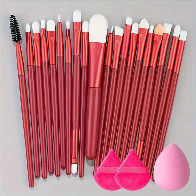 20Pcs Soft Makeup Brushes Set for Cosmetics Highlighter Foundation Blush Brush Eyeshadow Powder Beauty Blending Makeup Tools