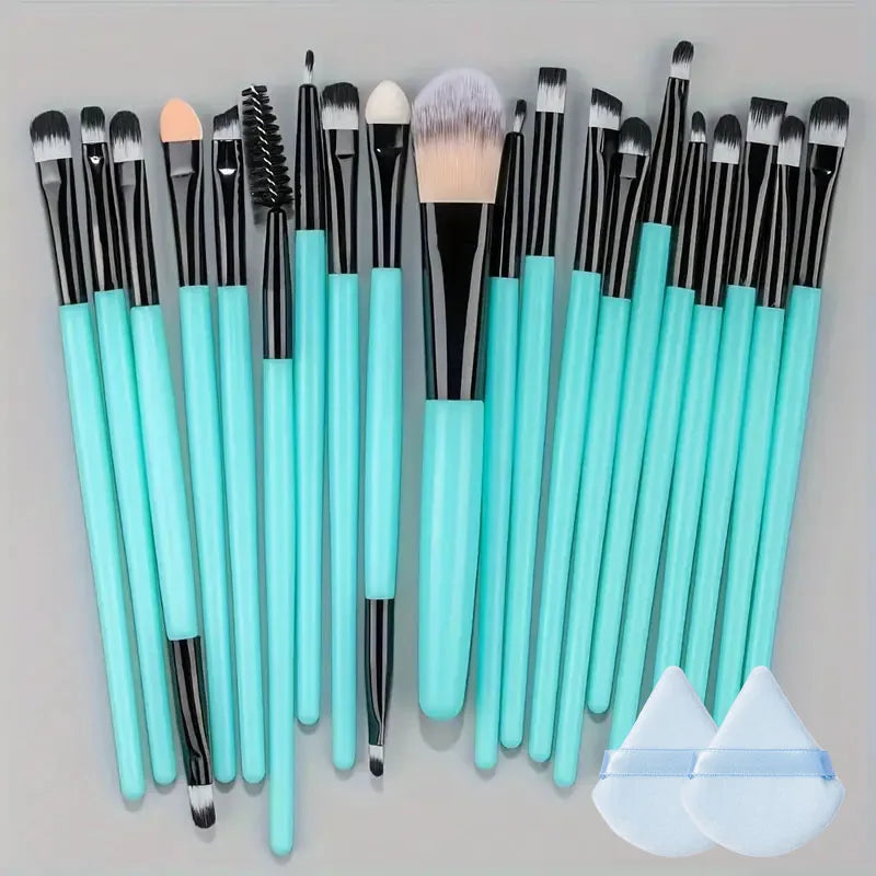 20Pcs Soft Makeup Brushes Set for Cosmetics Highlighter Foundation Blush Brush Eyeshadow Powder Beauty Blending Makeup Tools