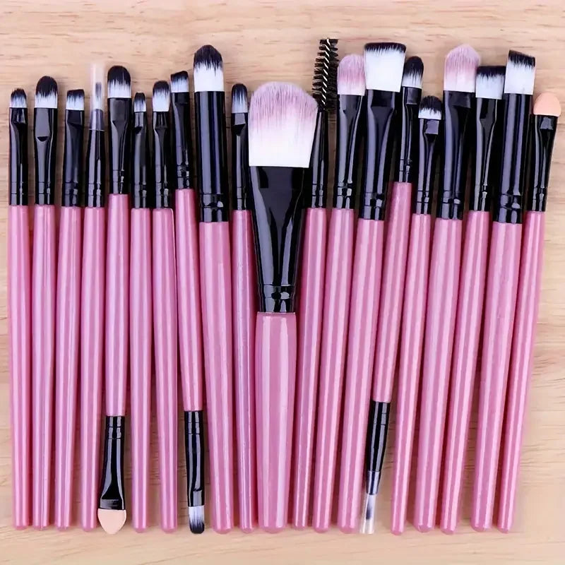 20Pcs Soft Makeup Brushes Set for Cosmetics Highlighter Foundation Blush Brush Eyeshadow Powder Beauty Blending Makeup Tools