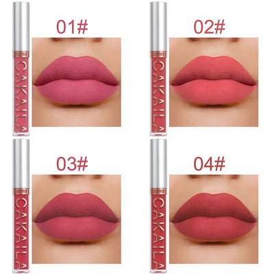 10Pcs/Set Matte Liquid Lip Gloss Lipstick Long Lasting Non-stick Cup Makeup Not Fade Lip Glaze Kit Gifts Maquiagem Beauty Health