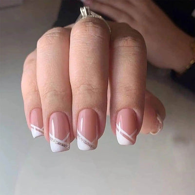 Short Ballet Wearable Fake Nails