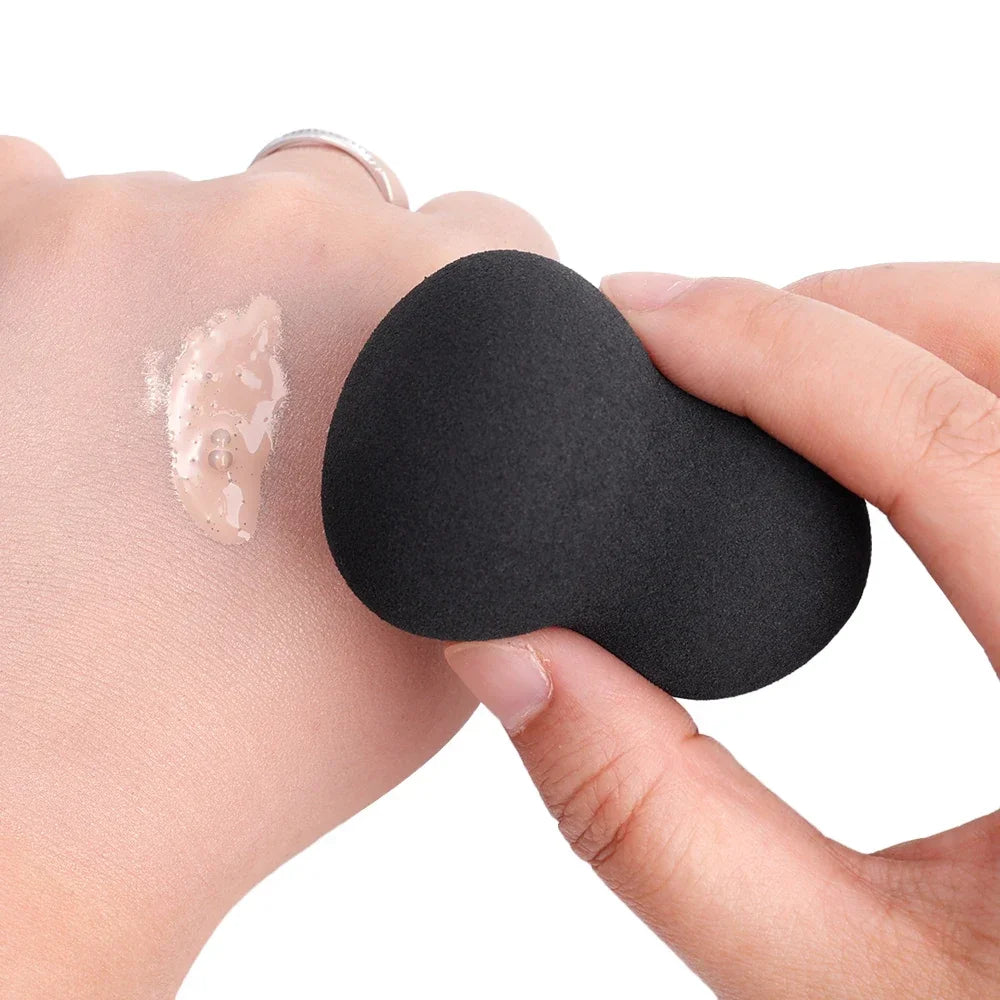 1Pcs Black Makeup Sponge Puff Beauty Egg Face Foundation Powder Cream Sponges Cosmetic Puff Powder Puff Makeup Beauty Tools