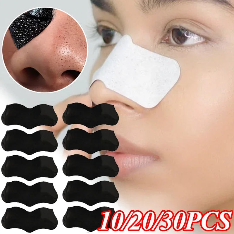 10/30/50PCS Blackhead Remover Mask Deep Cleansing Shrink Pore Acne Treatment Peel Off Mask Skin Care Nose Black Dots Pore Strips