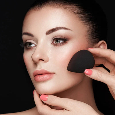 1Pcs Black Makeup Sponge Puff Beauty Egg Face Foundation Powder Cream Sponges Cosmetic Puff Powder Puff Makeup Beauty Tools