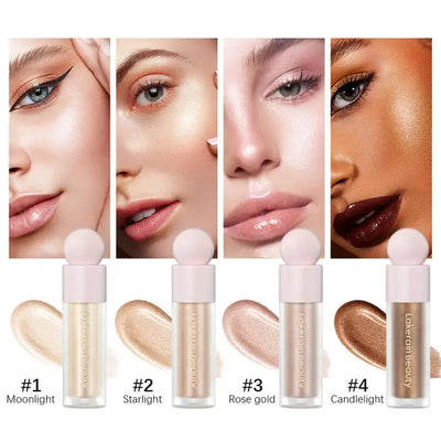 1pc Beautiful Highlighter Liquid Contouring Body Make-up For Women Brightening Complexion Glow Glossier Makeup Cosmetics