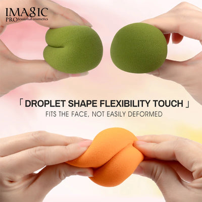 IMAGIC Makeup Sponge 3Pcs Cosmetic Puff Cotton pad For Foundation Concealer Cream Beauty Make Up Soft Water Sponge Set