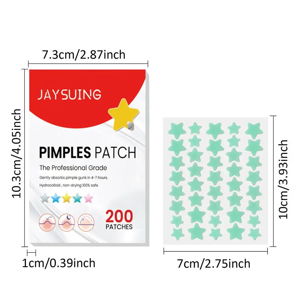 200pcs/set Invisible Acne Pimple Patch Professional Face Skin Care Repair Acne Healing Absorbing Spot Sticker For Men Women