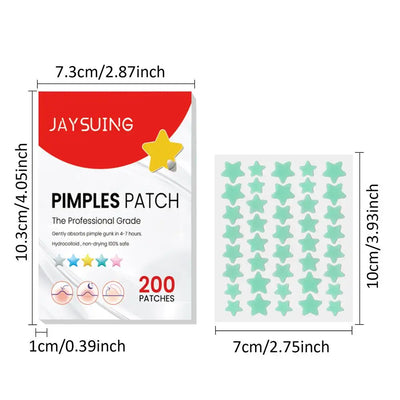 200pcs/set Invisible Acne Pimple Patch Professional Face Skin Care Repair Acne Healing Absorbing Spot Sticker For Men Women