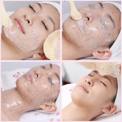 Beauty Salon SPA Soft Hydro Jelly Mask Powder Face Skin Care Whitening Rose Collagen Peel Off DIY Rubber Facial Jellymask