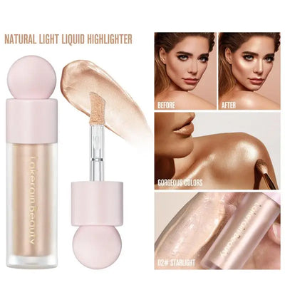 1pc Beautiful Highlighter Liquid Contouring Body Make-up For Women Brightening Complexion Glow Glossier Makeup Cosmetics