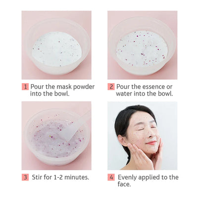 Beauty Salon SPA Soft Hydro Jelly Mask Powder Face Skin Care Whitening Rose Collagen Peel Off DIY Rubber Facial Jellymask