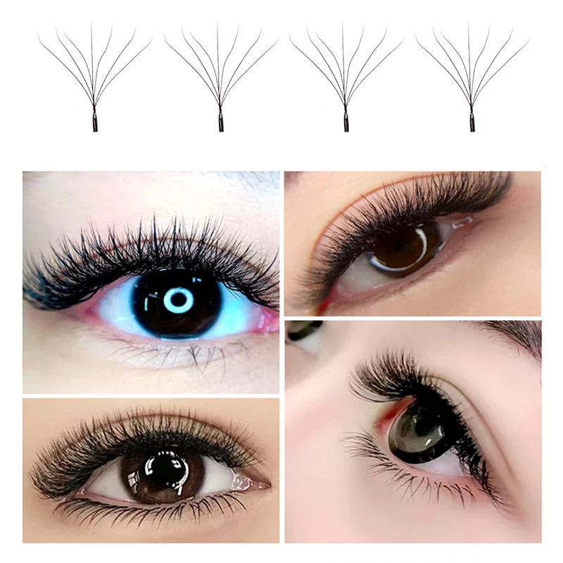 winky beauty 3D/4D/5D/6D/7D/8D Automatic Flowering W Shape Full Dense Bloom Premade Fans Speed Eyelash Extensions Natural Soft