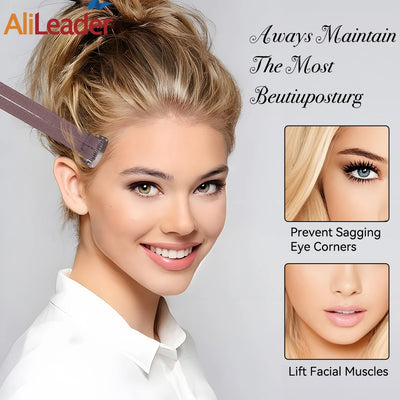 Wholesale 5Pcs Elastic Eyes Lift Bands Adjustable Foxy-Eyes Tape Lift Single/Double Face&Eyebrows Lifting Bands Beauty Tool