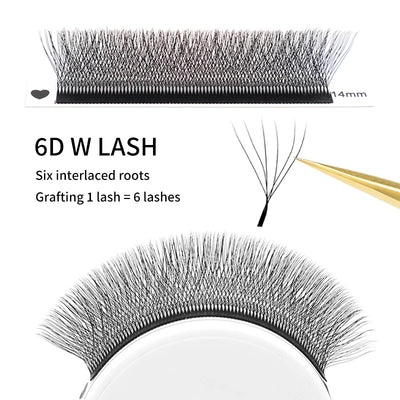 winky beauty 3D/4D/5D/6D/7D/8D Automatic Flowering W Shape Full Dense Bloom Premade Fans Speed Eyelash Extensions Natural Soft